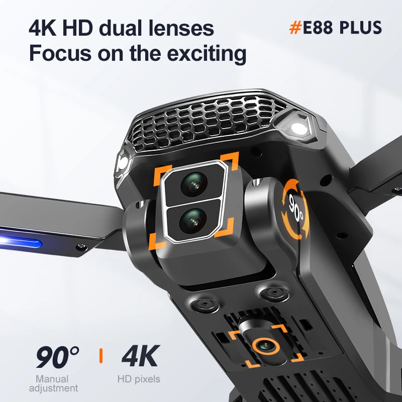 Nuovo drone quadricottero E88  - Drone Camera Night Vision recensione e prezzo