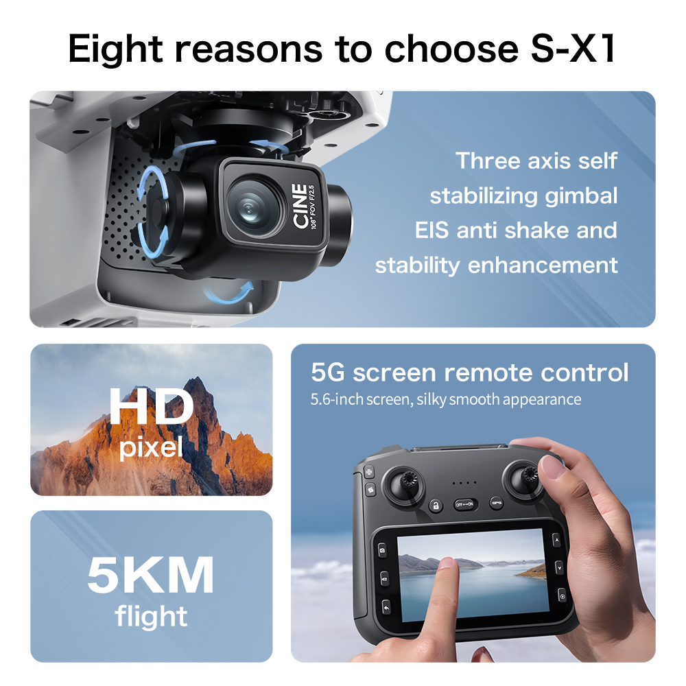 Drone Originale S-X1 8K HD Pro - Drone Camera Night Vision recensione e prezzo